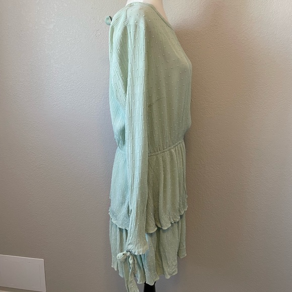 H&M Mint Swiss Dot Long Sleeve Dress - Picture 7 of 9